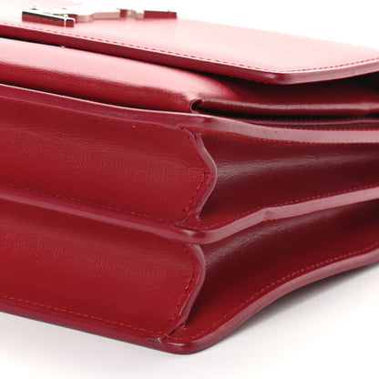 Saint Laurent Calfskin Medium Monogram Sunset Rouge Eros 8 of 11