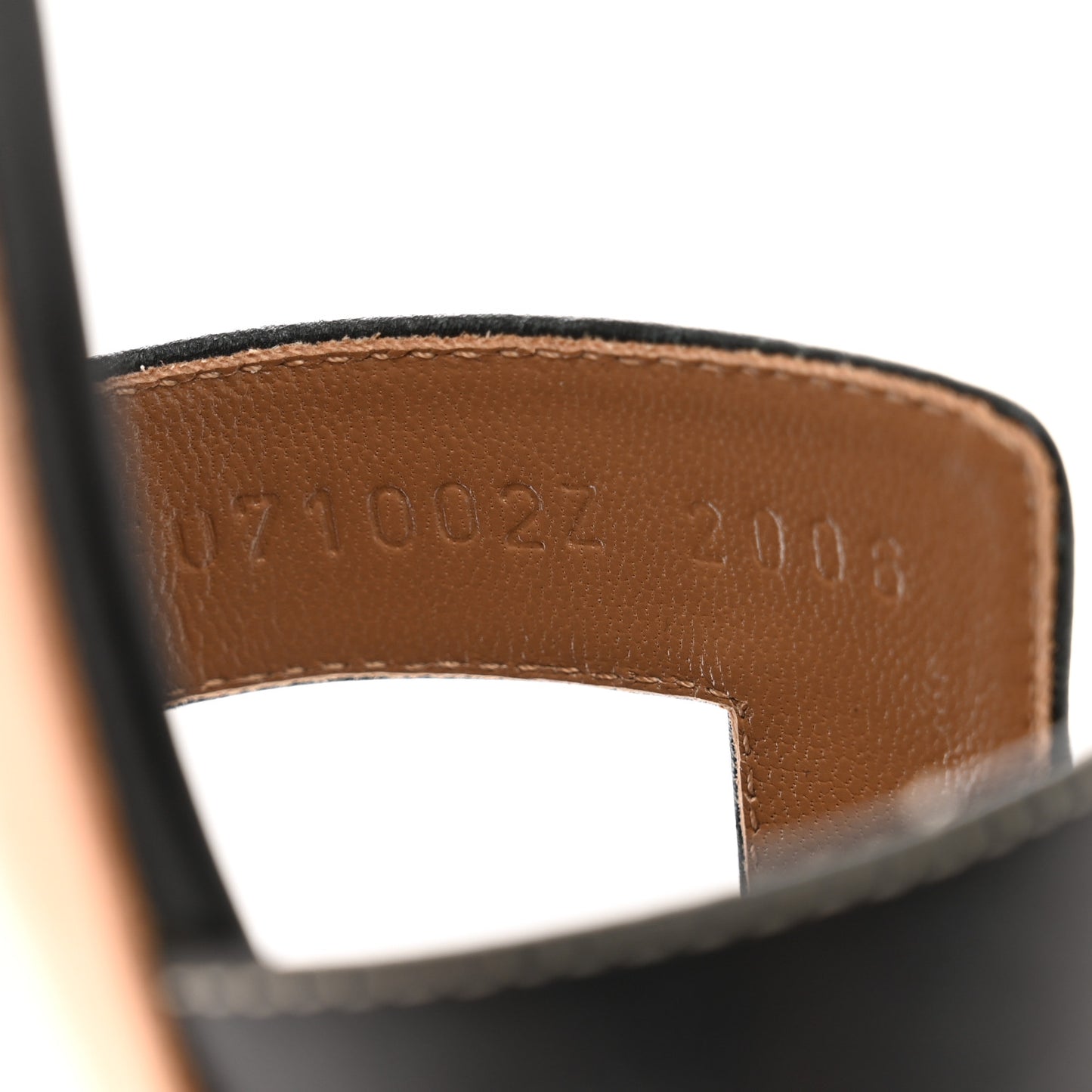 Calfskin Oasis Sandals 39 Black
