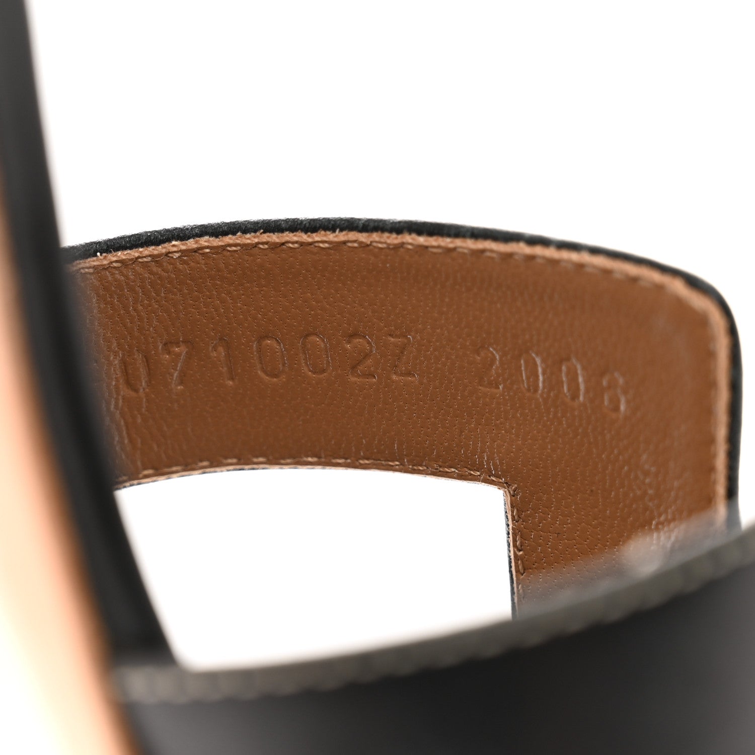 Hermes Calfskin Oasis Sandals 39 Black 8 of 9