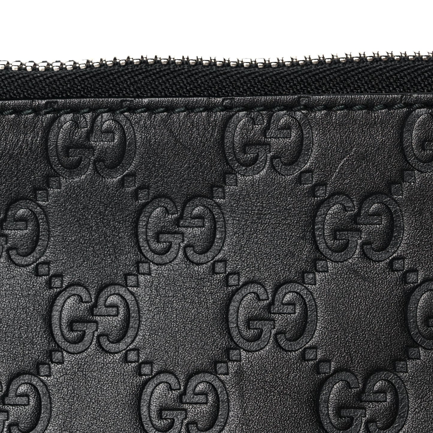 Guccissima Medium Flat Messenger Bag Black
