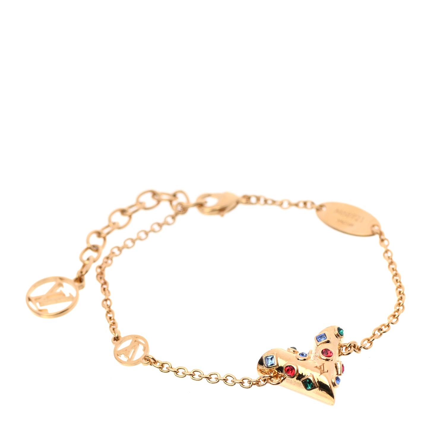 Swarovski Essential V Bracelet Multicolor Gold
