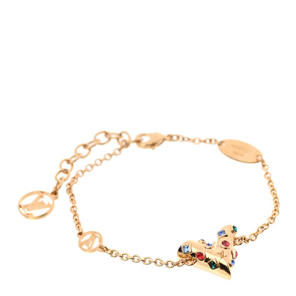 Louis Vuitton Swarovski Essential V Bracelet Multicolor Gold 1 of 5