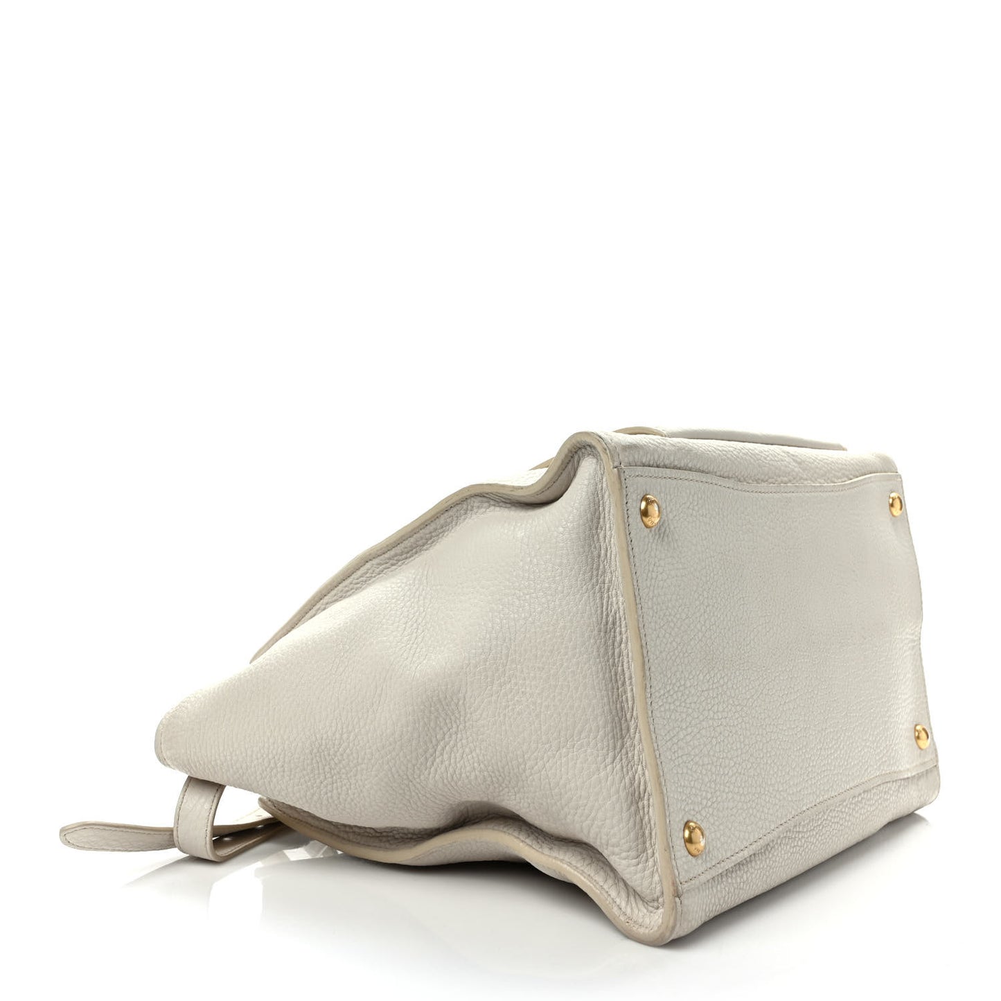 Vitello Daino Front Pocket Tote Talco