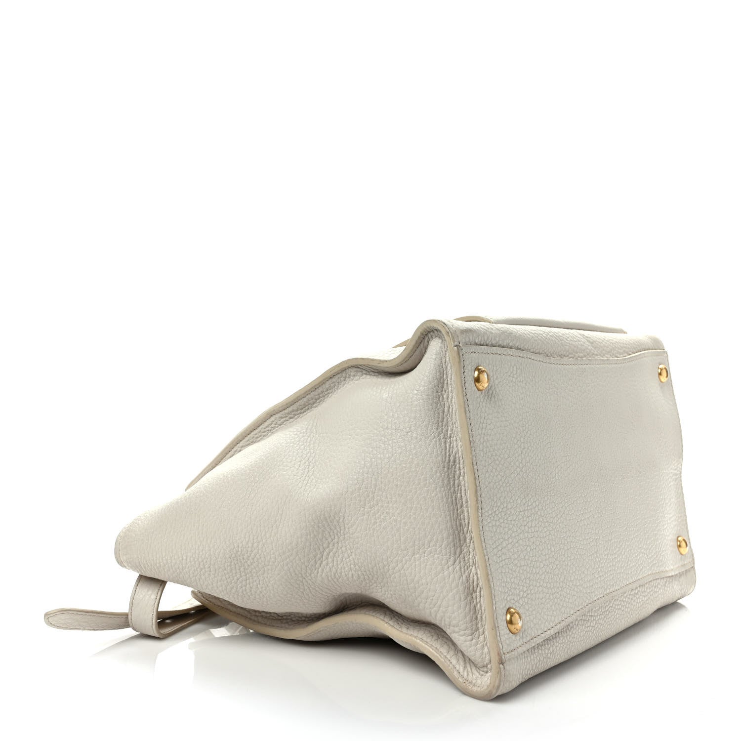 Prada Vitello Daino Front Pocket Tote Talco 4 of 10
