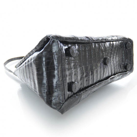 Crocodile Tote Black