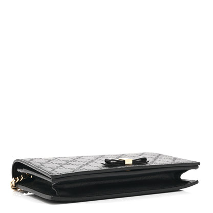 Gucci Guccissima Signature Bowy Chain Wallet Black 4 of 10