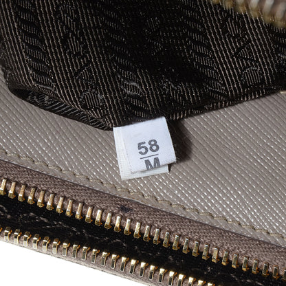 Prada Saffiano Lux Large Double Zip Tote Argilla 7 of 11