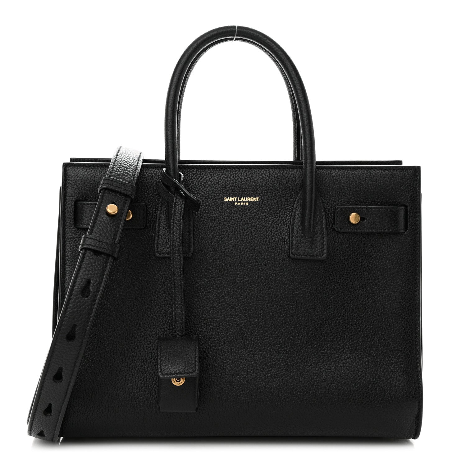 Saint Laurent Grained Calfskin Baby Sac De Jour Souple Black 1 of 10