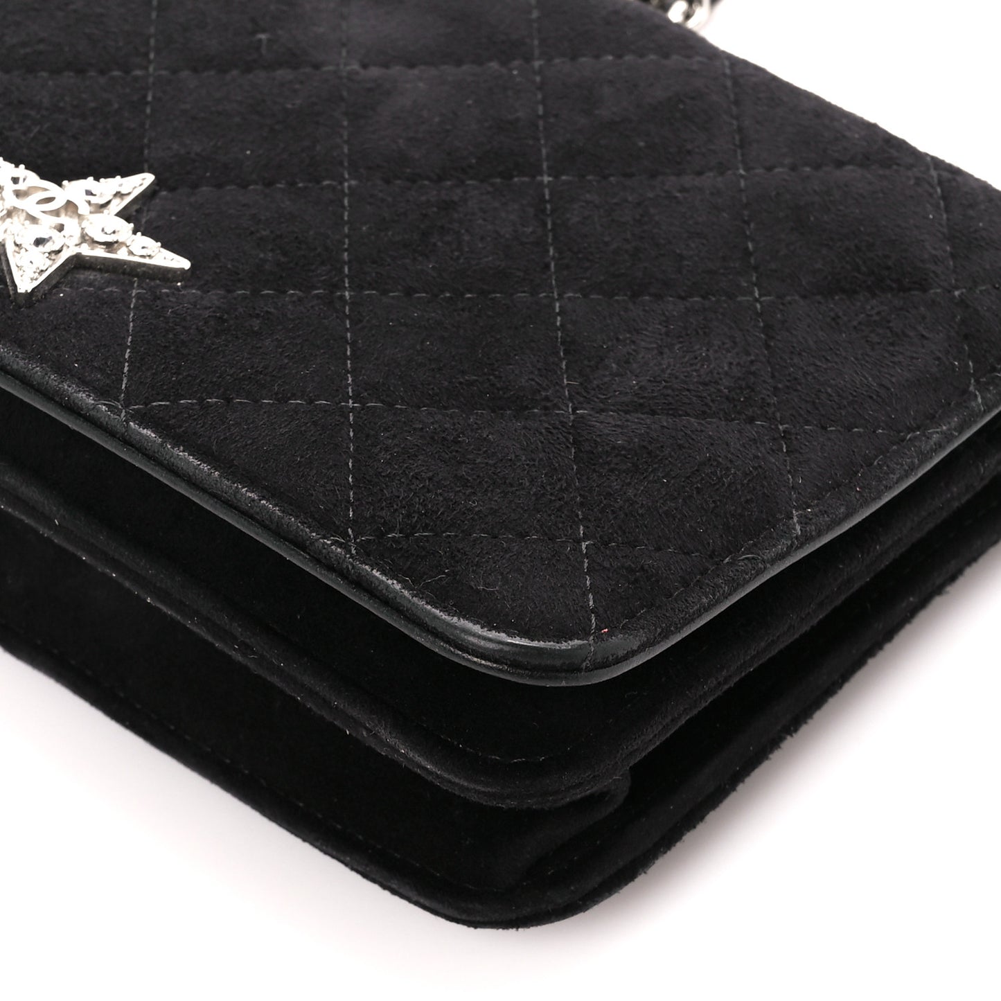 Suede Cocostellar Wallet on Chain WOC Black