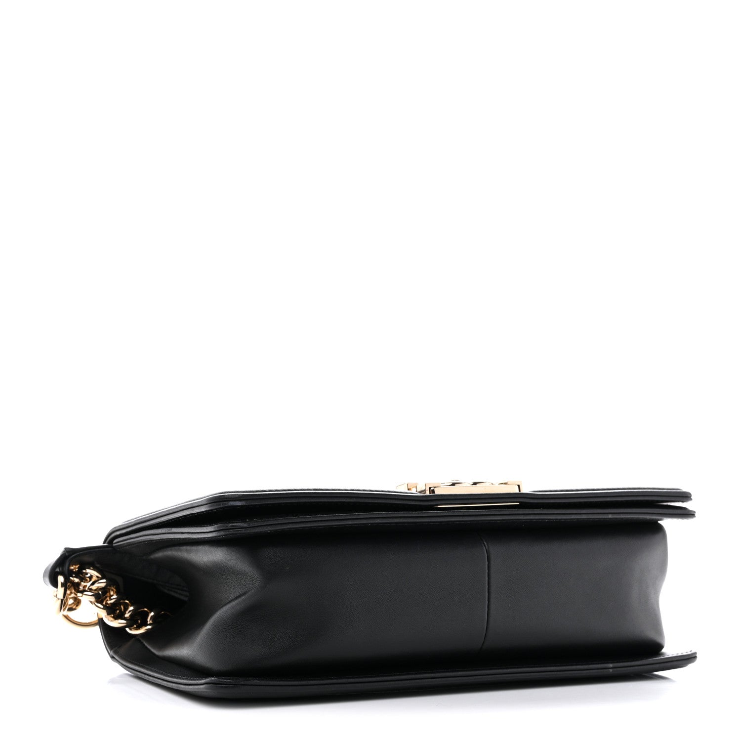 Chanel Calfskin Braided Medium Boy Flap Black 4 of 12