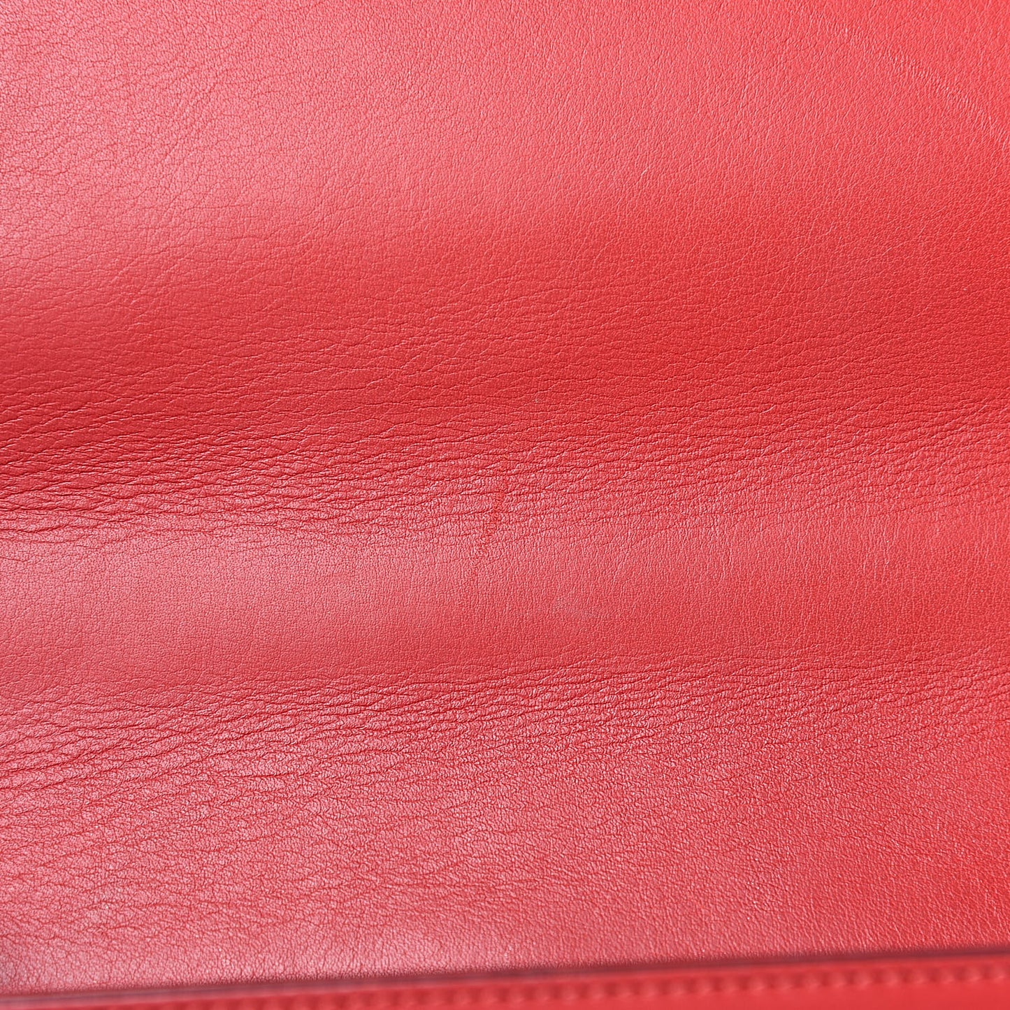 Calfskin Web Medium Peony Chain Shoulder Bag Red