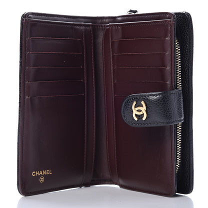 Chanel Caviar Quilted Zipped Pocket Wallet Black 5 of 12