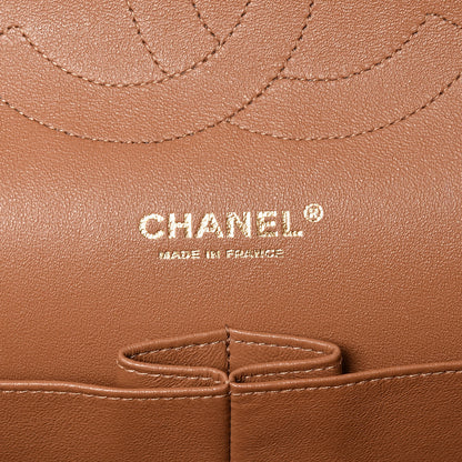 Chanel Lambskin Quilted Jumbo Double Flap Brown 6 of 15