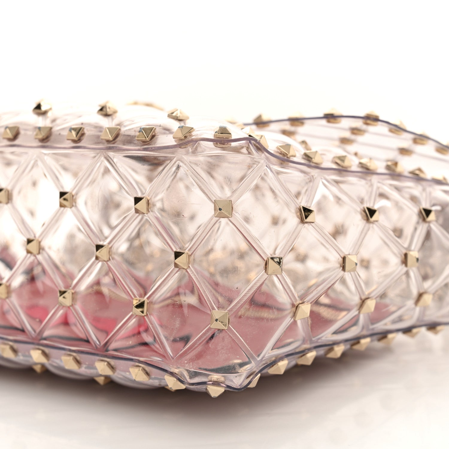 Valentino Garavani PVC Medium Rockstud Spike Shoulder Bag 9 of 12