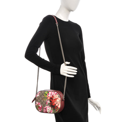 Gucci GG Supreme Monogram Blooms Mini Chain Shoulder Bag Beige Multicolor Dry Rose 2 of 6