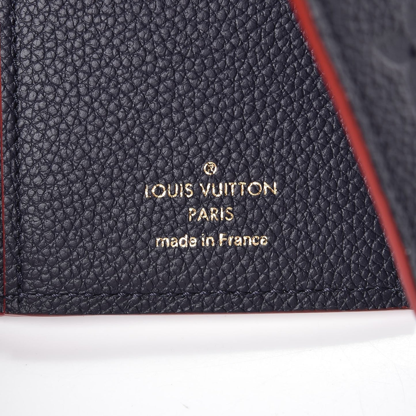 Empreinte Victorine Wallet Marine Rouge