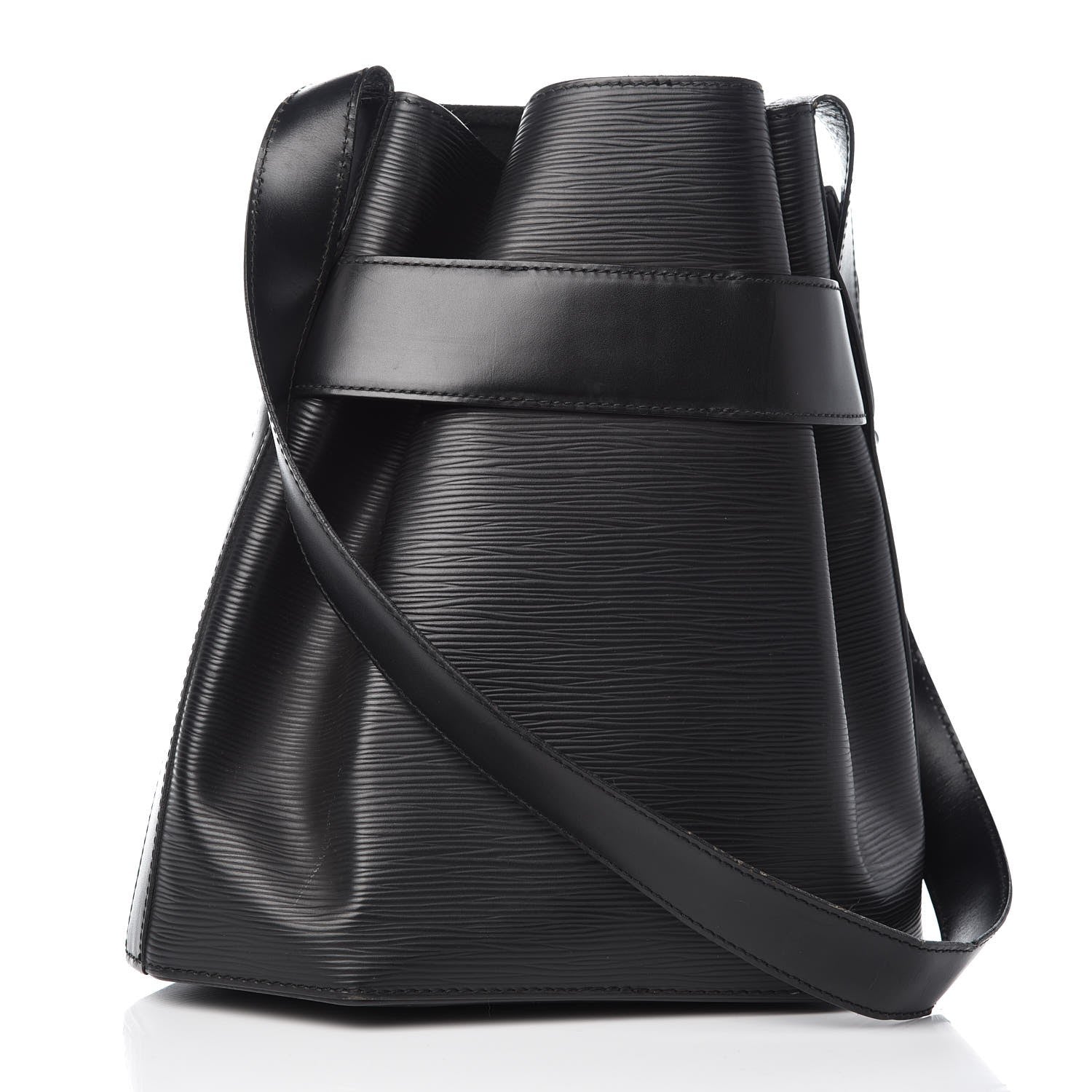 Louis Vuitton Epi Sac D'Epaule Black 3 of 12