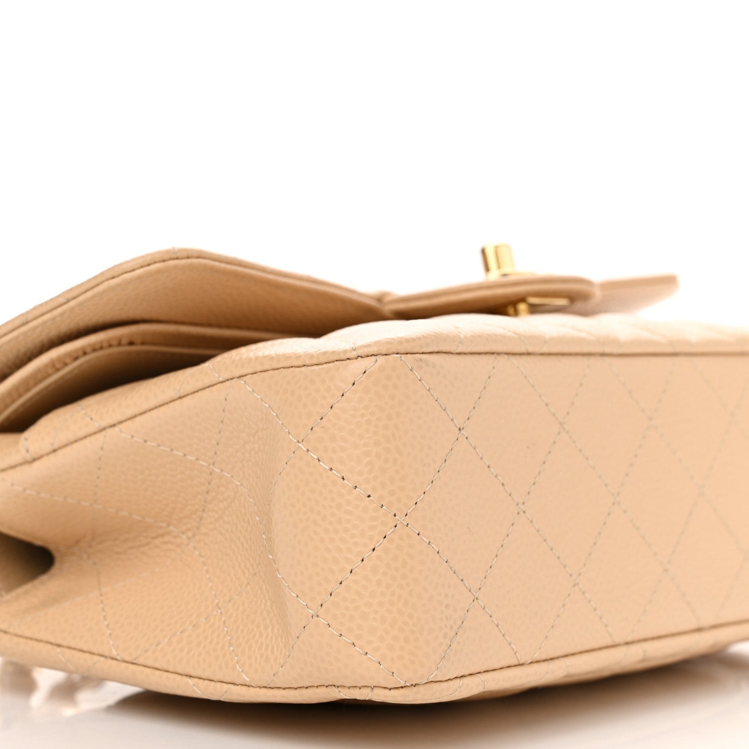 Chanel Caviar Quilted Small Double Flap Beige 9 of 16