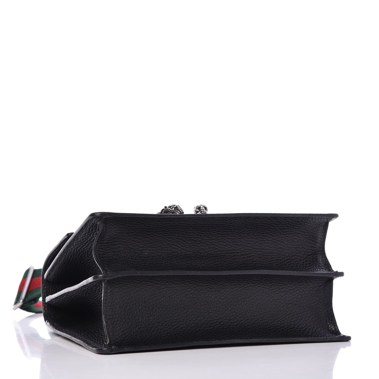 Gucci Dollar Calfskin Crystal Web Medium Dionysus Bamboo Top Handle Bag Black Black Diamond 4 of 7