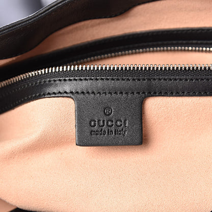 Gucci Calfskin Web Dog Embroidered Large Dionysus Hobo Black 8 of 11