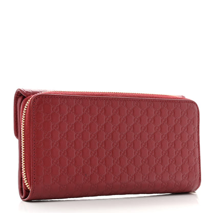 Gucci Soft Microguccissima Continental Zip Wallet Red 3 of 10