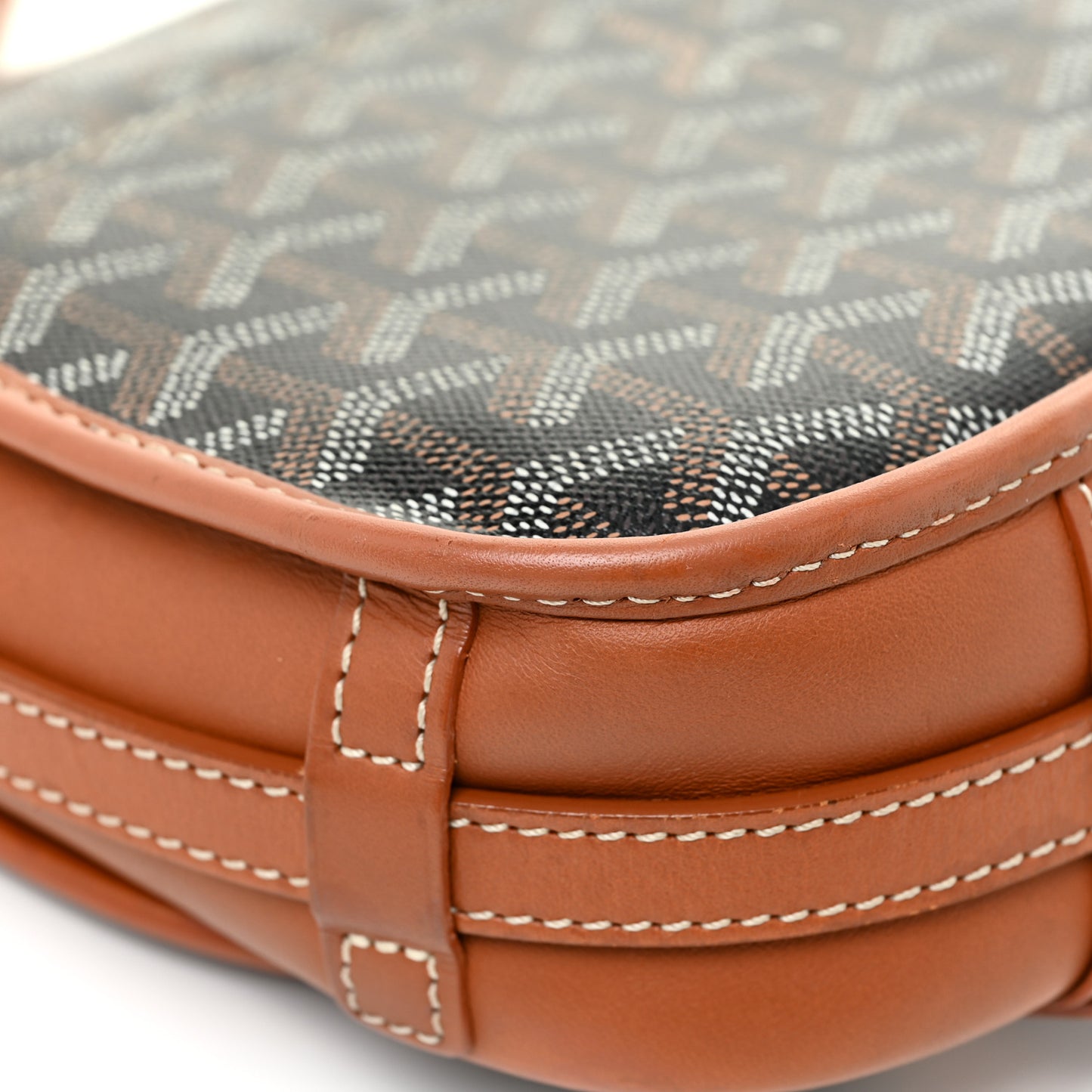 Goyardine Belvedere PM Messenger Bag Black Gold