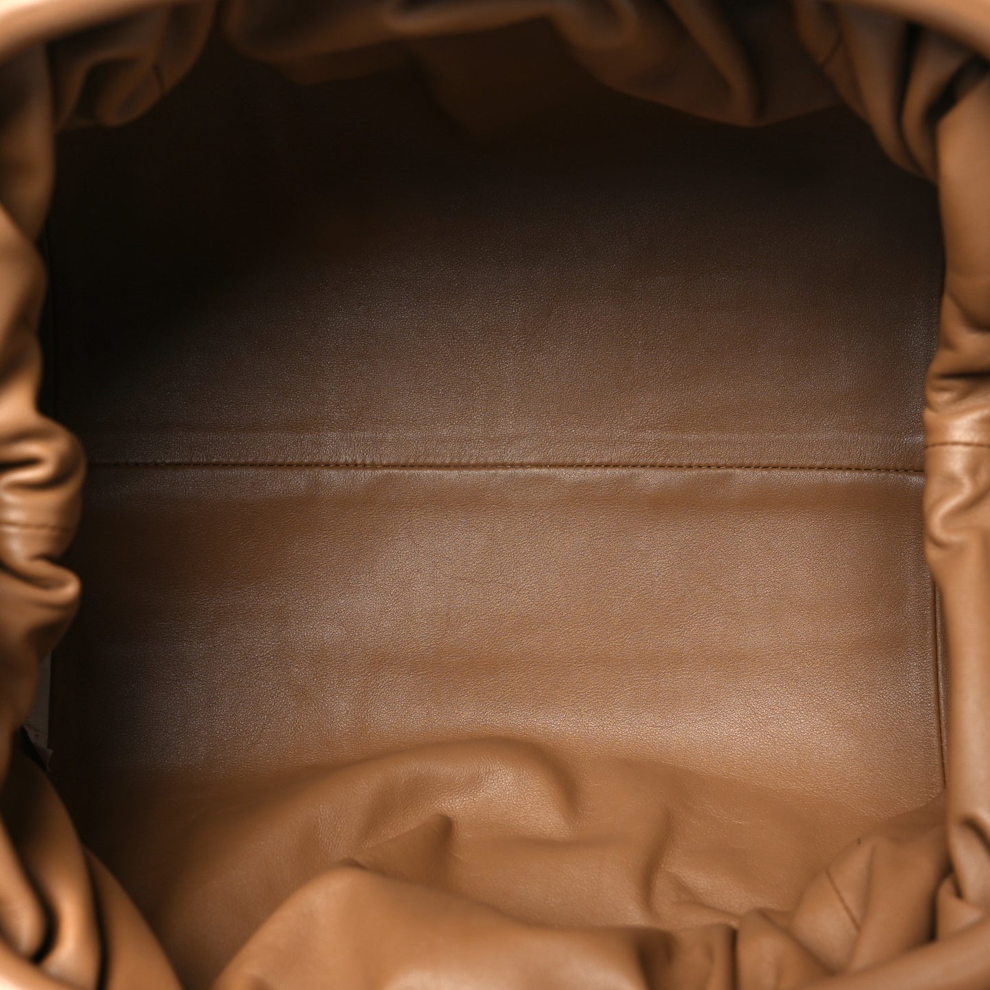 Smooth Butter Calf The Pouch Oversized Clutch Cammello