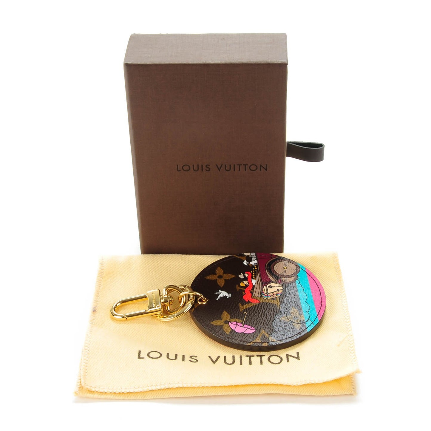 Monogram 2015 Christmas Animation Bag Charm Key Ring