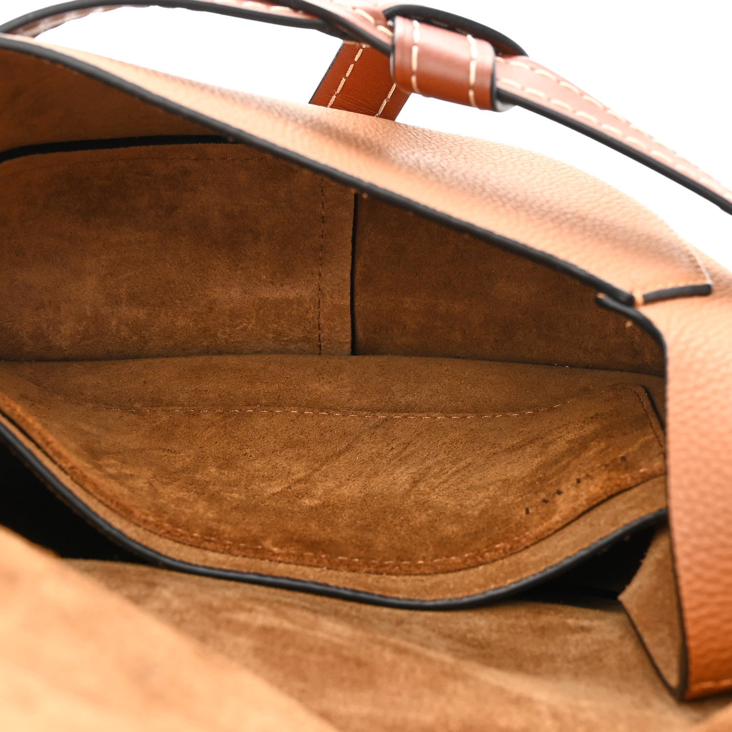 Loewe Grained Calfskin Small Gate Crossbody Bag Caramel Pecan 5 of 10