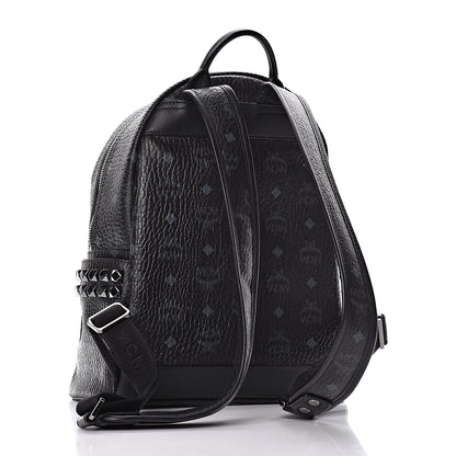 MCM Visetos Small Side Stud Stark Backpack Black 3 of 13