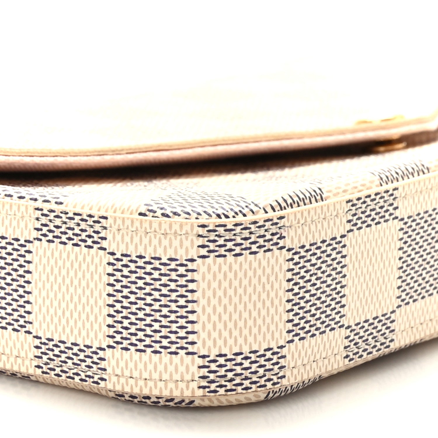 Louis Vuitton Damier Azur Pochette Felicie Chain Wallet Rose Ballerine 8 of 10