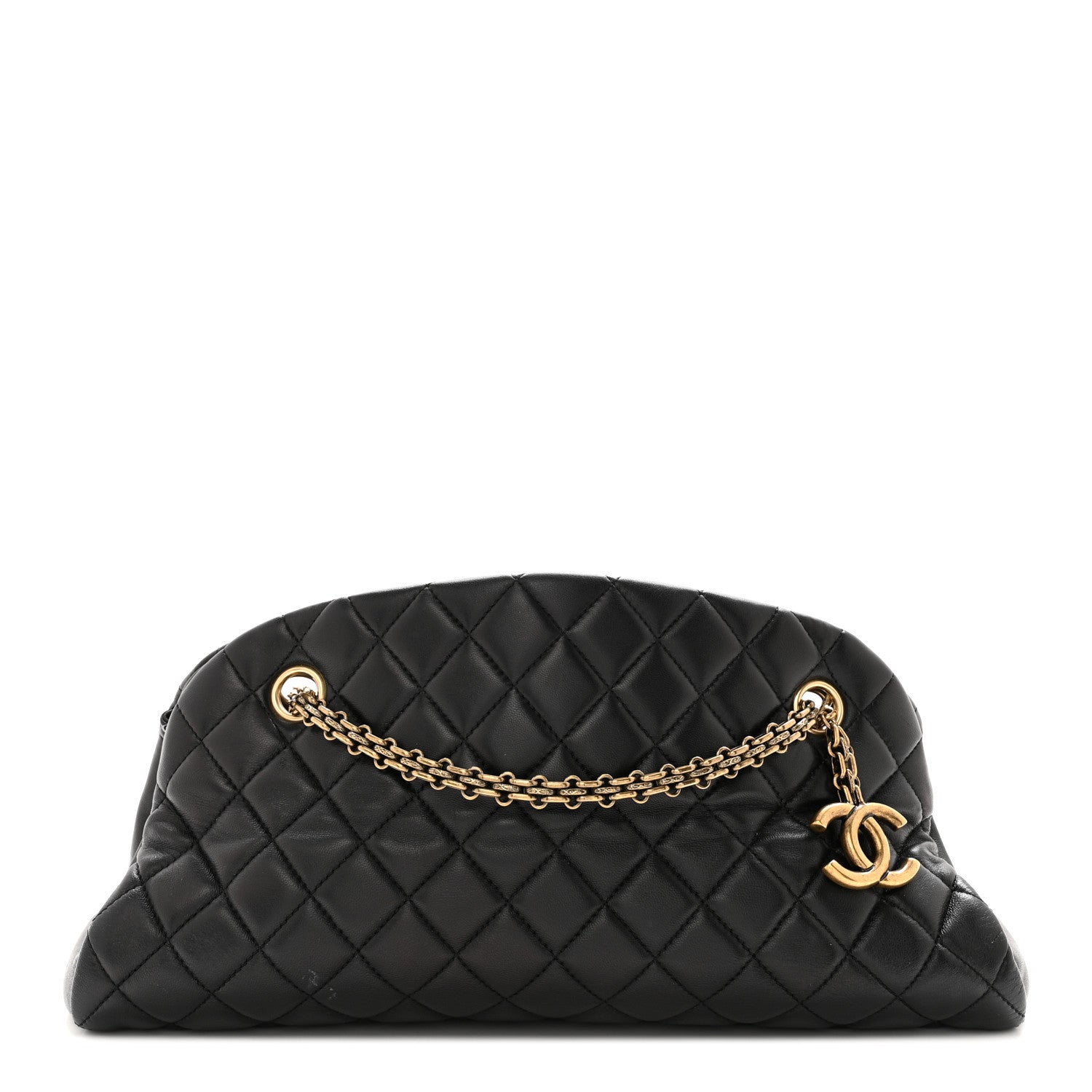 Chanel Lambskin Quilted Medium Just Mademoiselle Black 1 of 13
