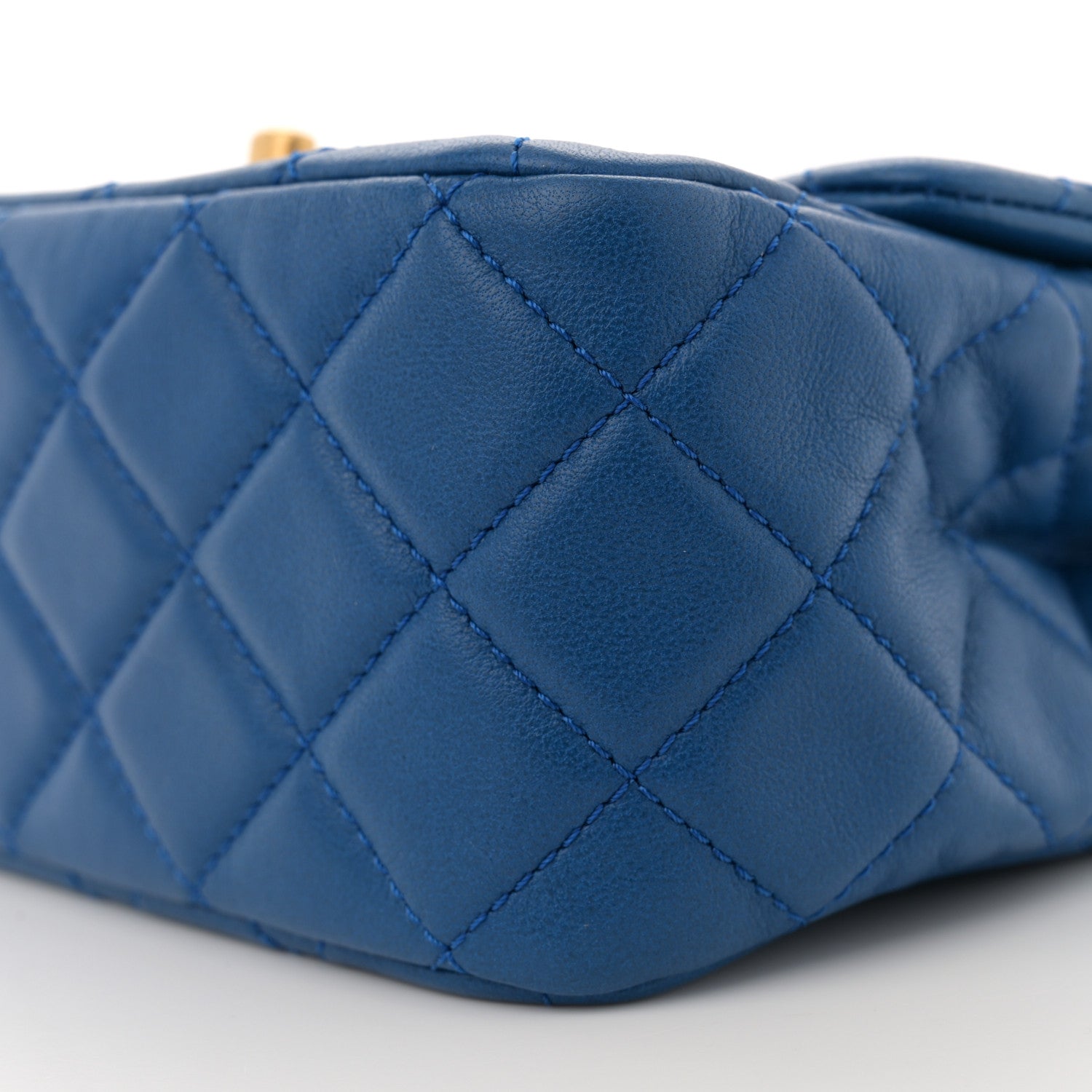 Chanel Lambskin Quilted Mini Pearl Crush Flap Blue 10 of 11