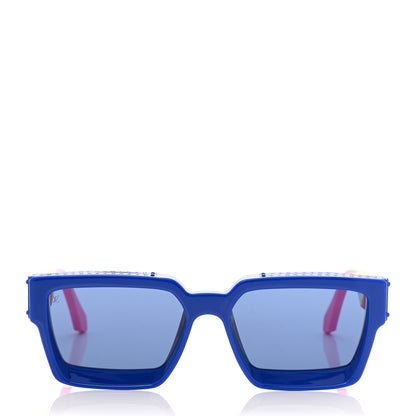 Louis Vuitton Acetate 1.1 Millionaires Z1646E Sunglasses Blue Multicolor 2 of 7