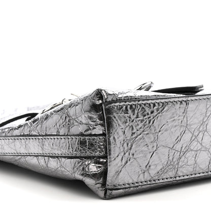 Givenchy Metallic Calfskin Small Voyou Bag Silver 9 of 10