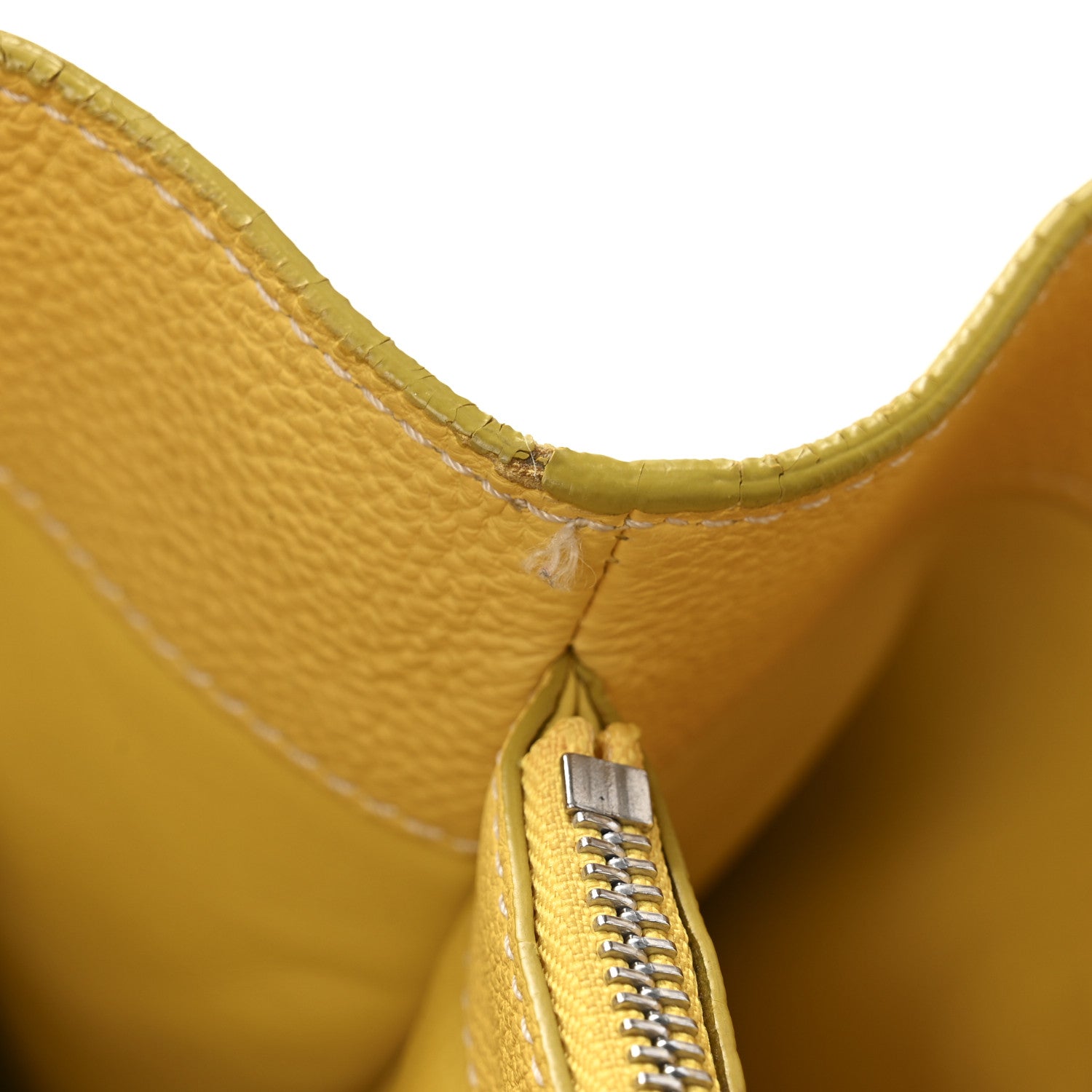 Loro Piana Grained Calfskin Bellevue Odessa Yellow 12 of 15