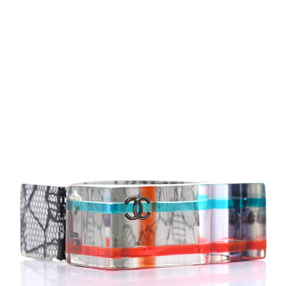 Chanel Resin Lace CC Bangle Bracelet Multicolor 3 of 4