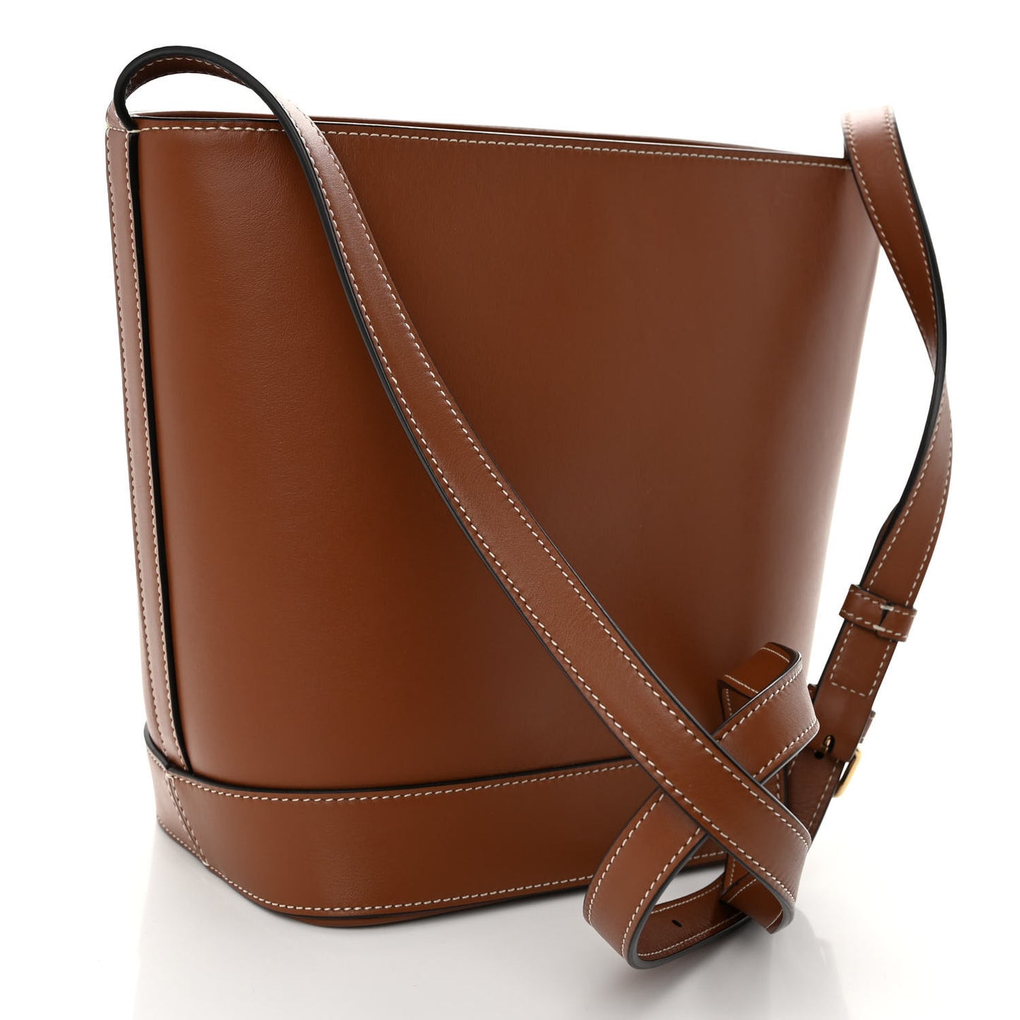 Smooth Calfskin Small Cuir Triomphe Bucket Bag Tan