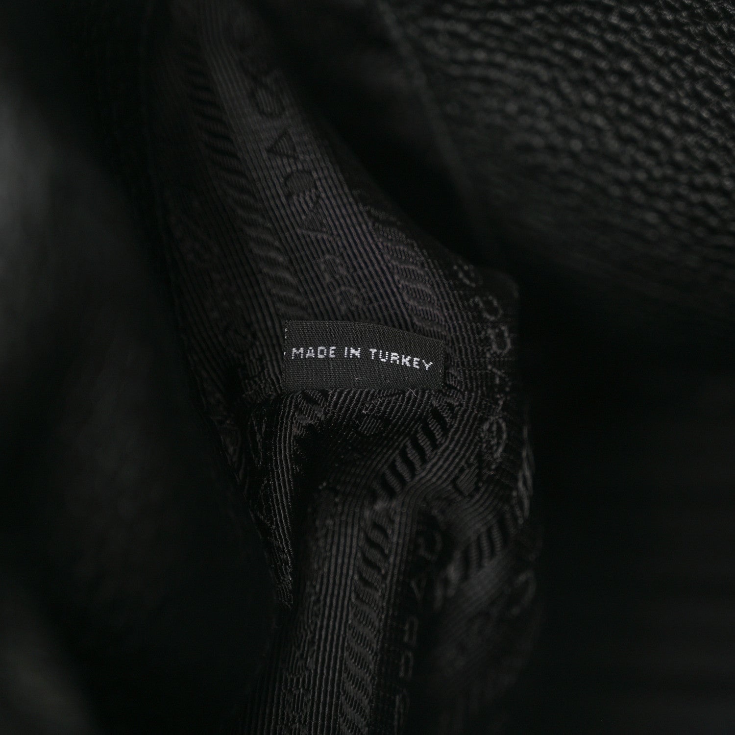 Prada Vitello Daino Embossed Logo Hobo Black 7 of 10
