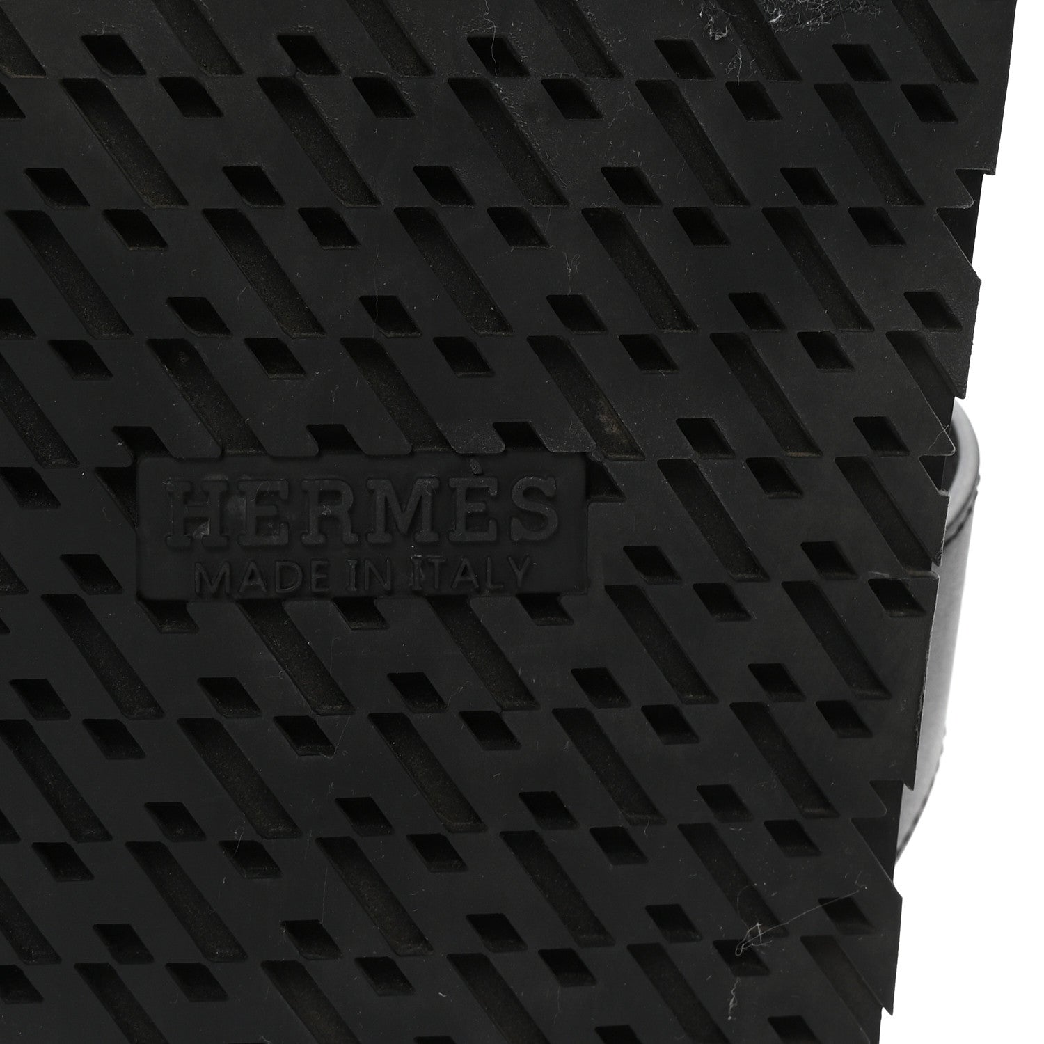 Hermes Calfskin Mens Chypre Sandals 44.5 Black 7 of 10