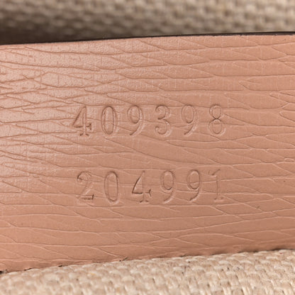 Gucci Shangai Calfskin Small Classic Bamboo Top Handle Bag Pink Apricot 7 of 14