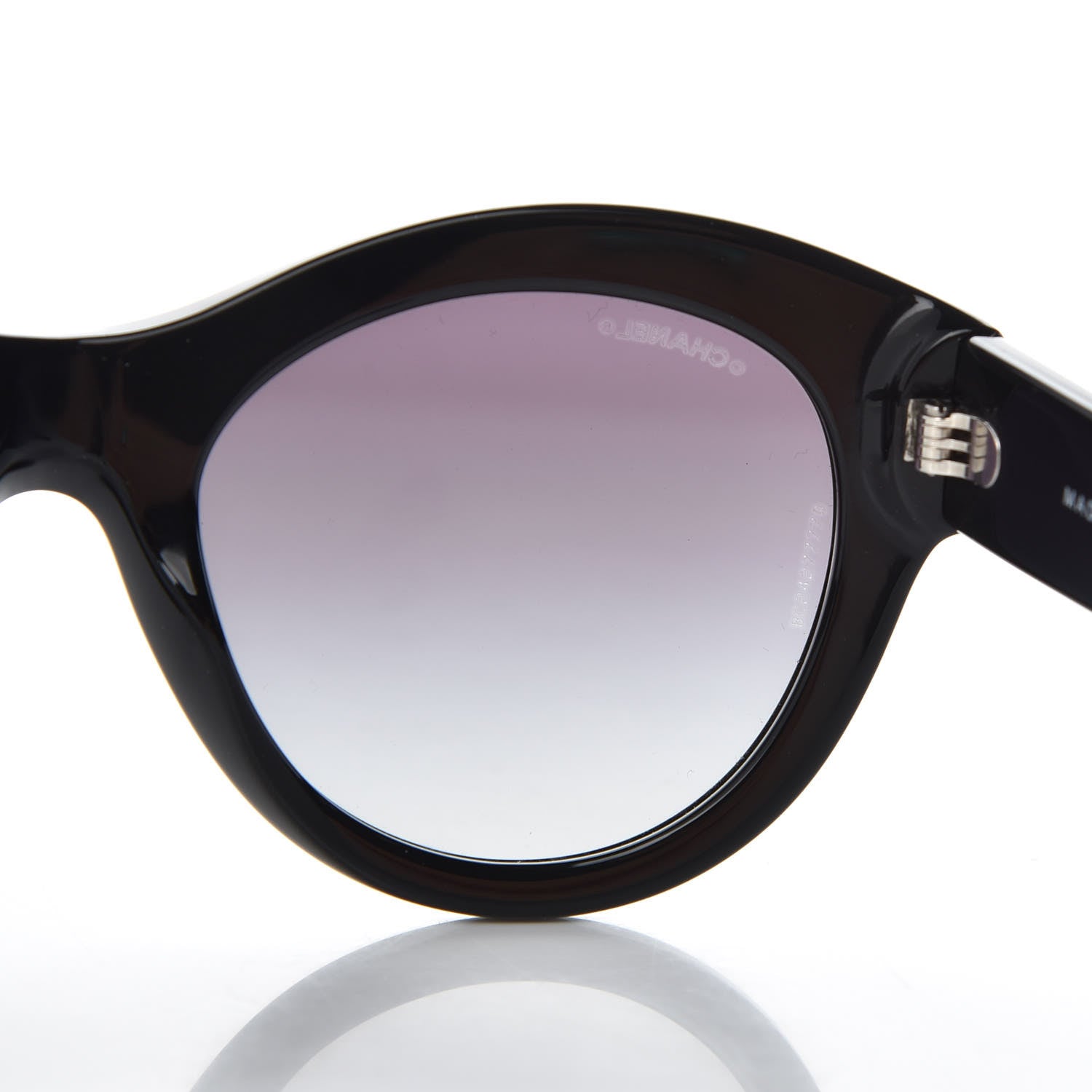 Chanel Acetate Butterfly Sunglasses 5371 Black 7 of 8