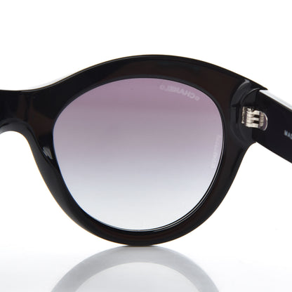 Chanel Acetate Butterfly Sunglasses 5371 Black 7 of 8
