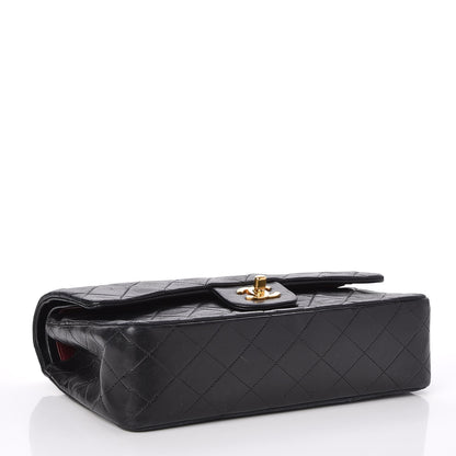 Chanel Lambskin Quilted Medium Double Flap Black 5 of 10