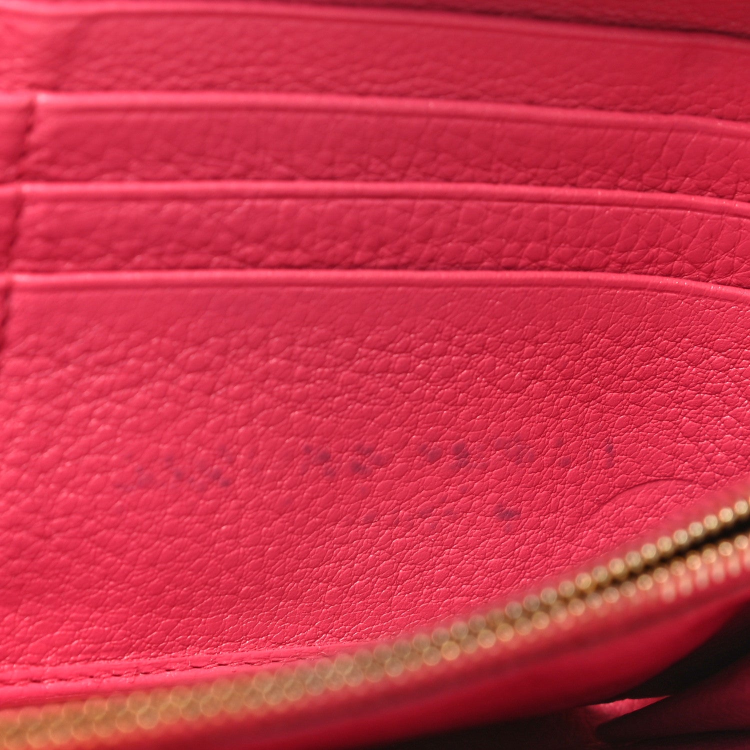 Prada Vitello Daino Zip Around Wallet Peonia 11 of 18