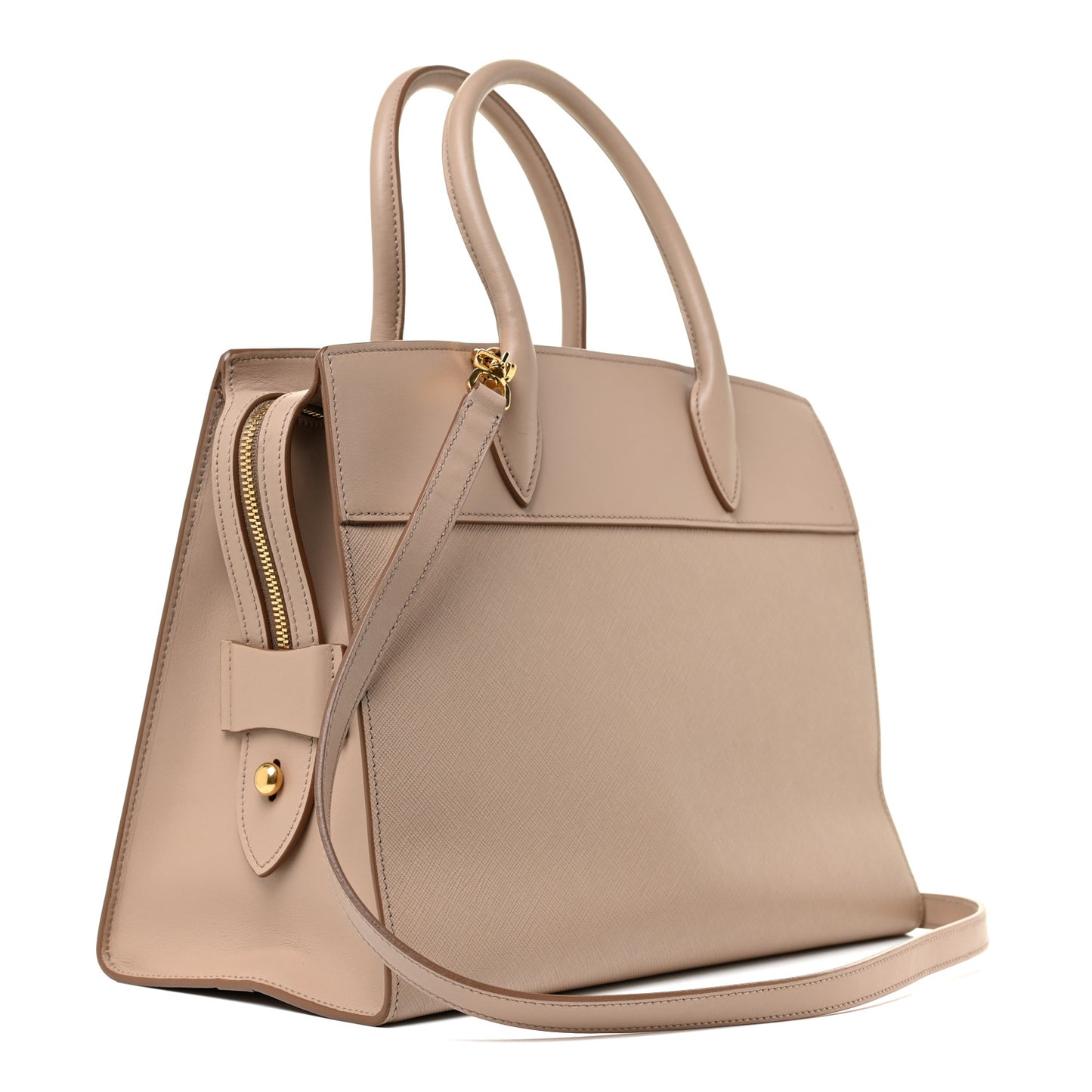 Saffiano City Calfskin Medium Esplanade Cammeo