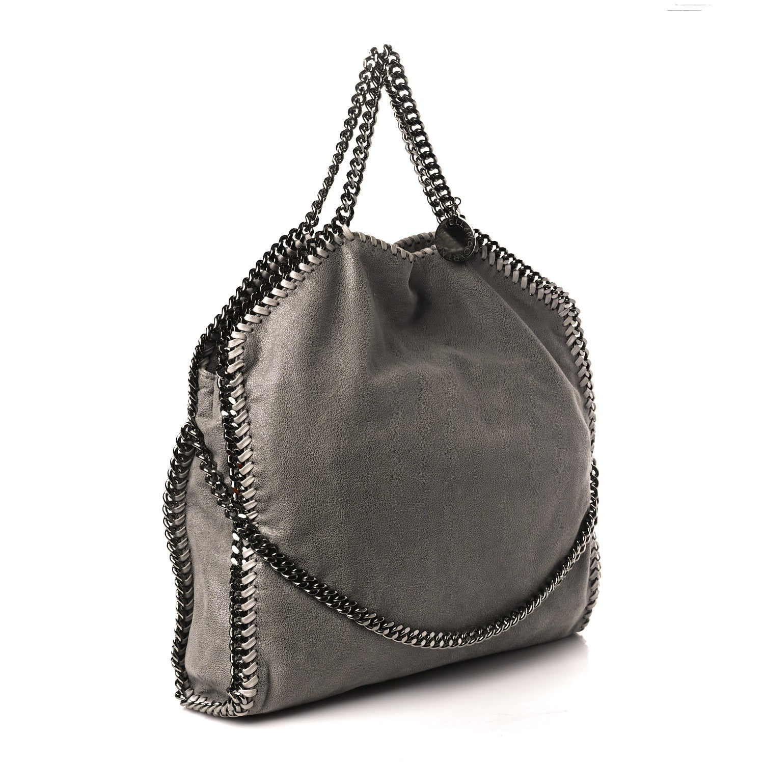 Stella McCartney Shaggy Deer Falabella Fold Over Tote Grey 3 of 9