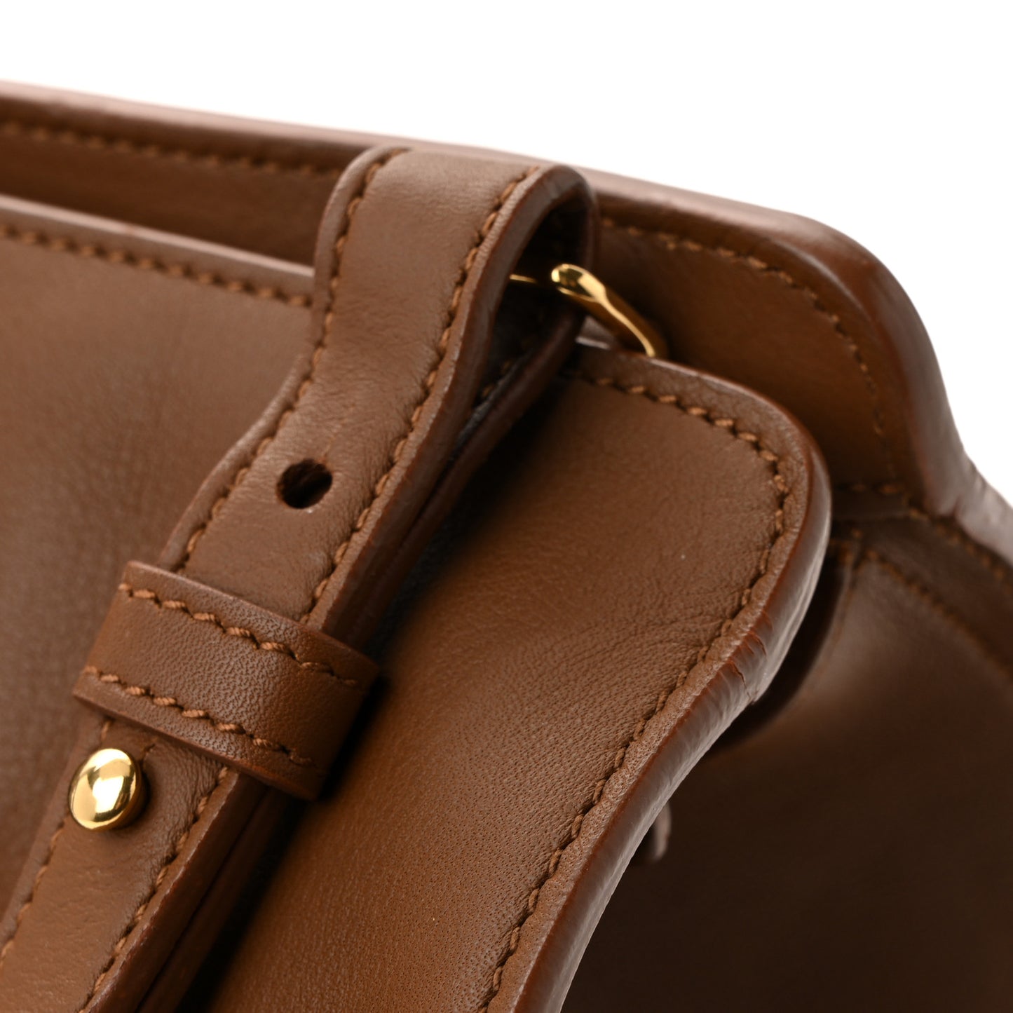 Calfskin Small Classic Y Cabas Cognac