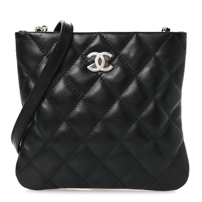 Chanel Lambskin Quilted Uniform Crossbody Bag Black 1 of 12