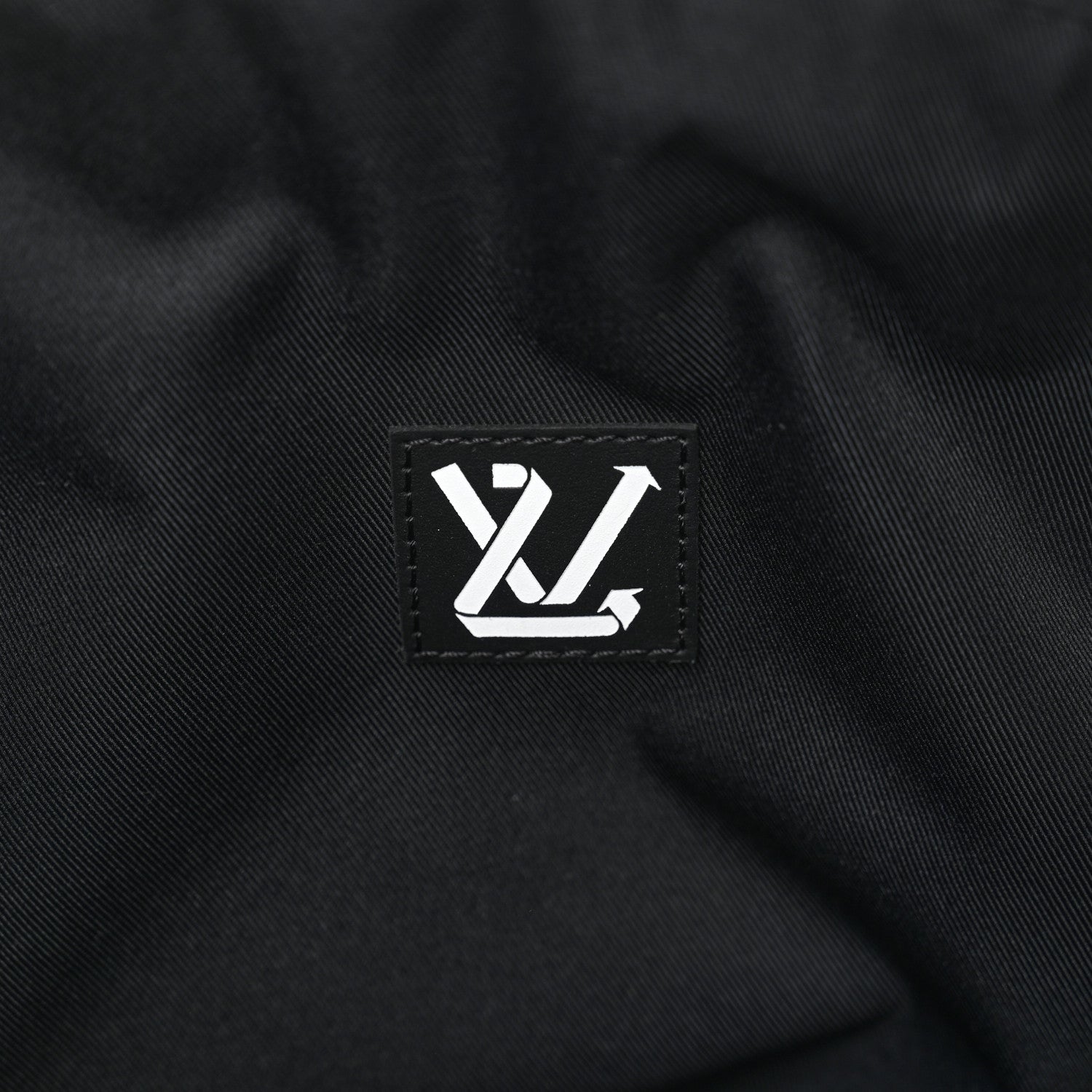Louis Vuitton Nylon Embroidered Keepall Bandouliere 50 Black 7 of 10